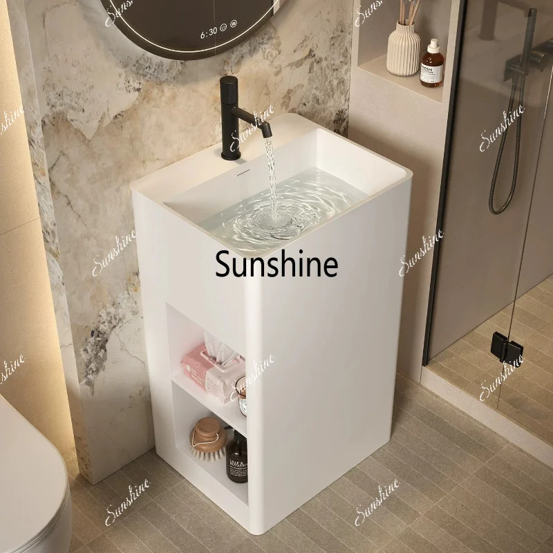 Polymer space storage column basin home hotel bed and breakfast bathroom floor customization