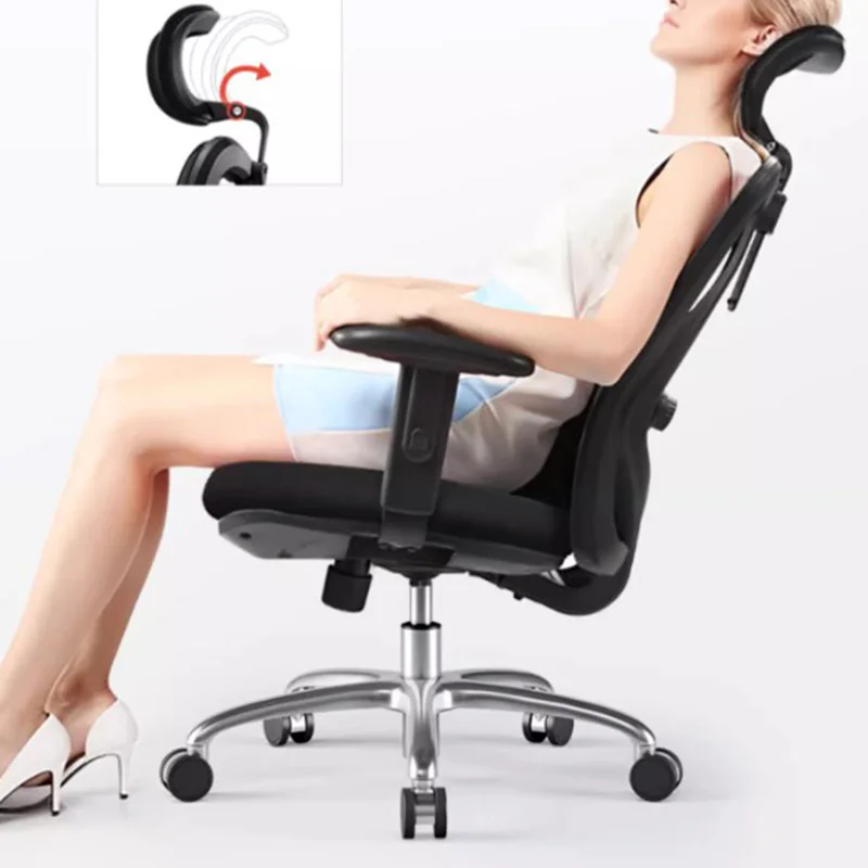 Rotating Computer Office Chair Neck Pillow Fancy Nordic Lazy Comfy Office Chairs Mobile Ergonomic Chaise De Bureaux Furniture