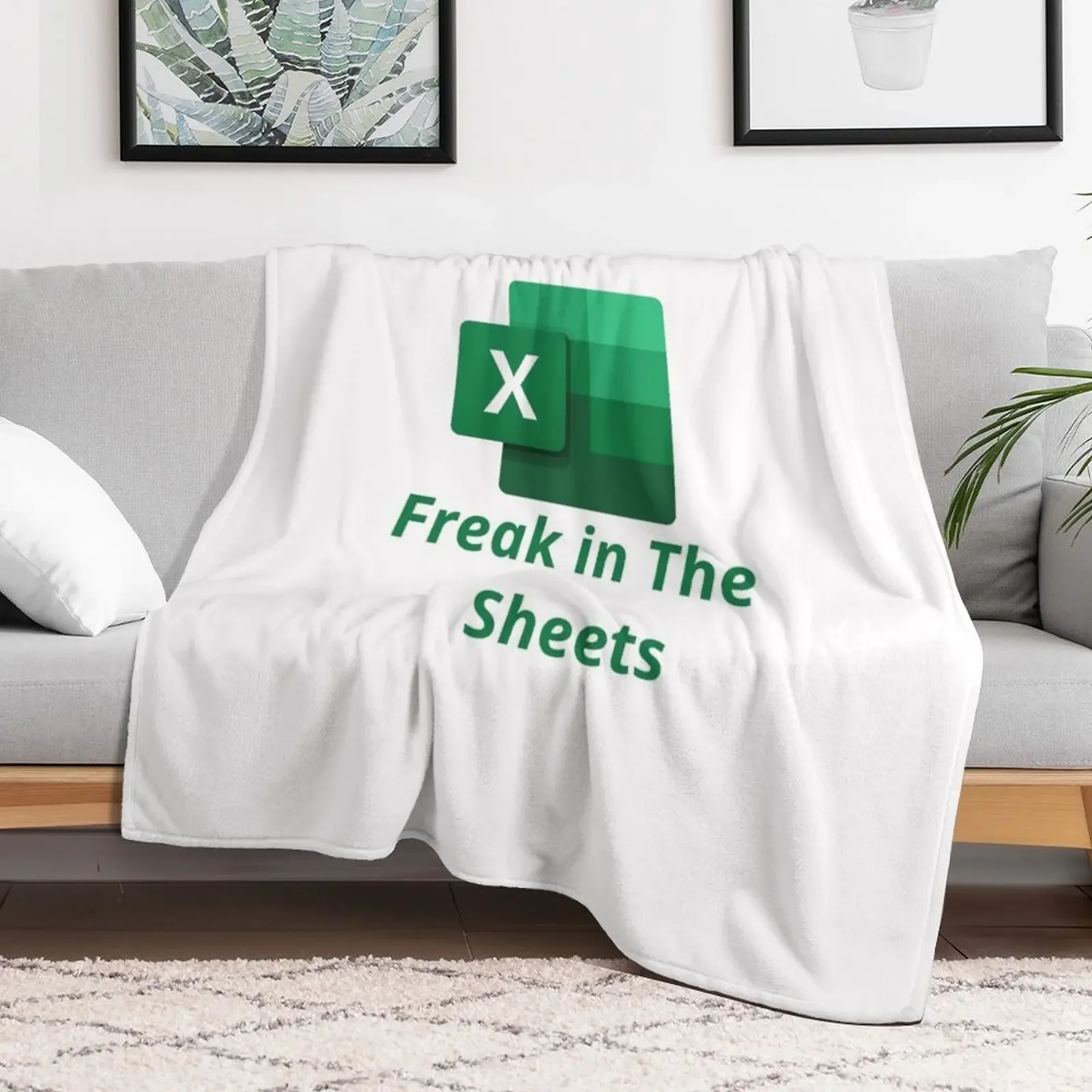 Freak in The sheets spreadsheets , Excel Throw Blanket Soft Plush Blanket as Housewarming Gift