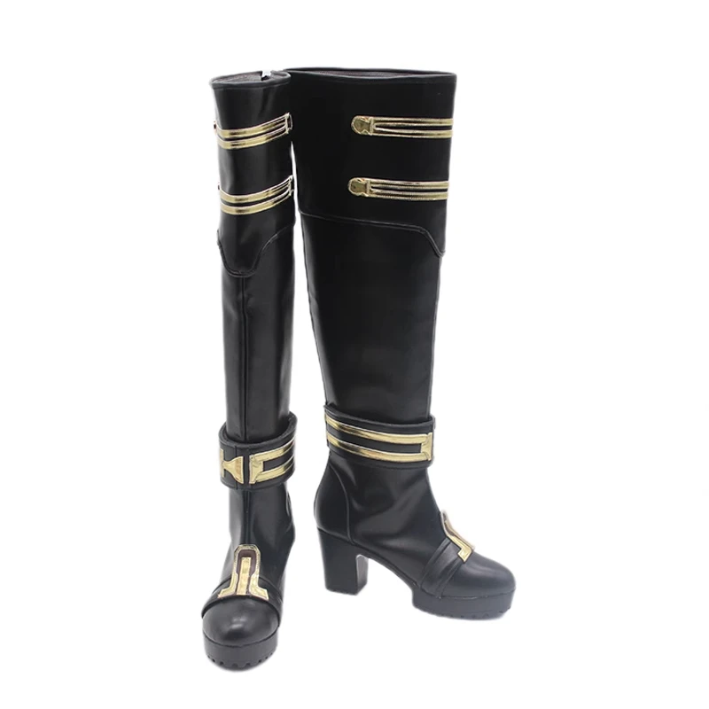 Anime Arcane 2 Caitlyn Cosplay Sapatos Botas de Salto Alto Para Mulheres Meninas