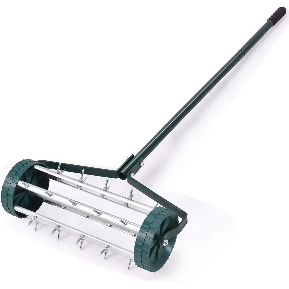 مهوية يدوية غير قابلة للانزلاق مع مسامير شديدة التحمل - أداة دوارة للعشب في الهواء الطلق (45 × 21 × 126 سم) #1