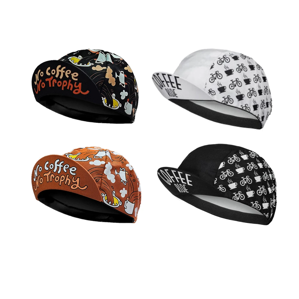 Coffee Ride Hat Funny Road Bicycle Cap Bike Headwear Men and Women Sunshade Gorra Ciclismo