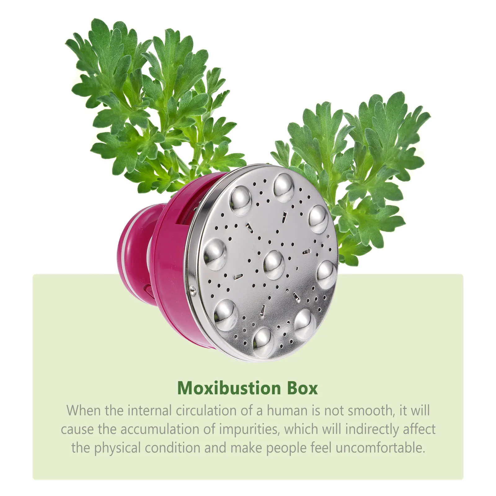 

1 Set Moxibustion Box Portable Moxa Burner Electric Vibration Massage Compact Safe Heat Treatment Tool For Tendonitis Relief