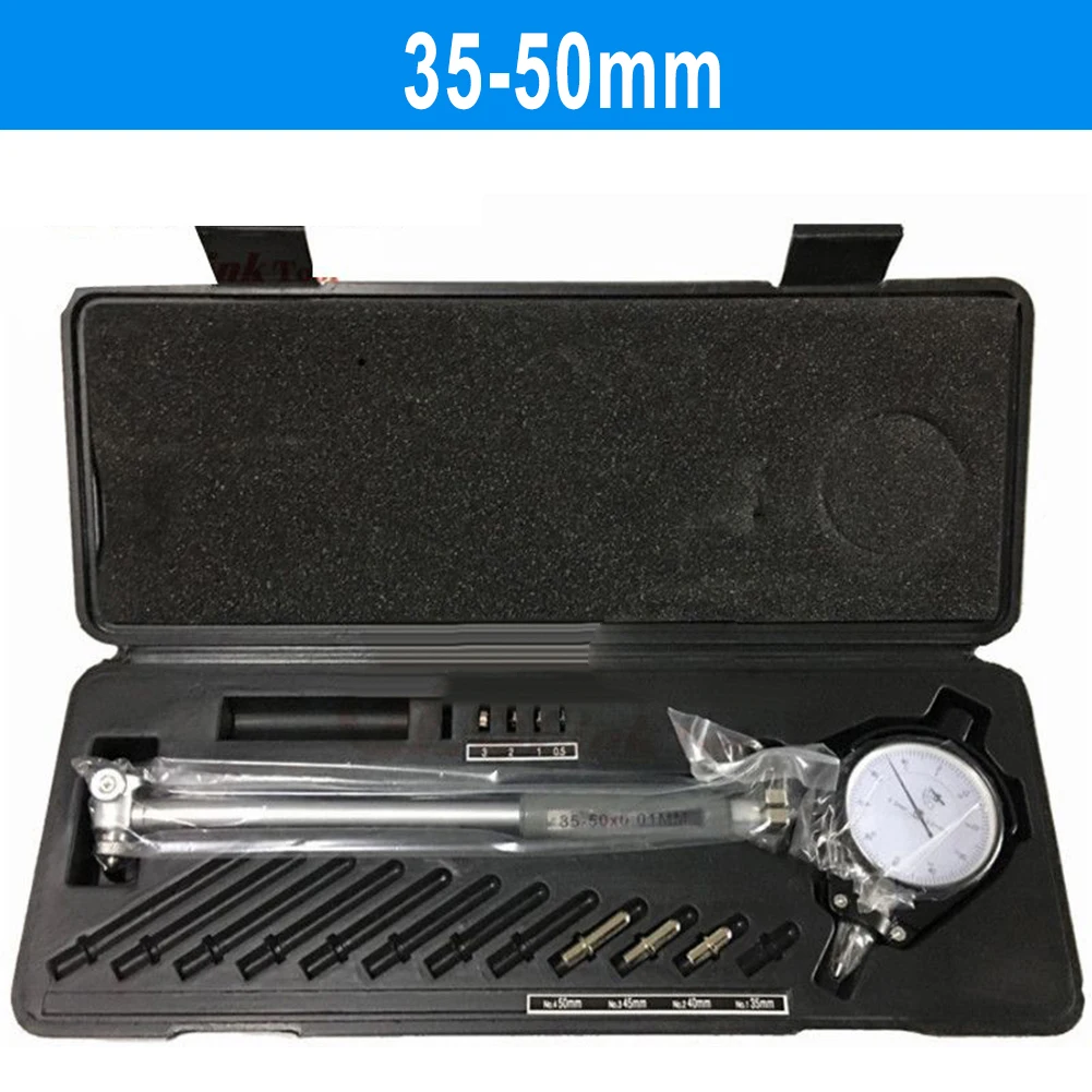 Digital Bore Gauge Internal Diameter Measuring Tool 001mm Accuracy with 12 Probe for Industrial and Workshop Use