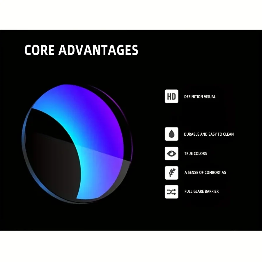 남성 여성을위한 사각형 노란색 야간 투시경 눈부심 방지 고글 운전 낚시 해변 선글라스 자외... - 5
