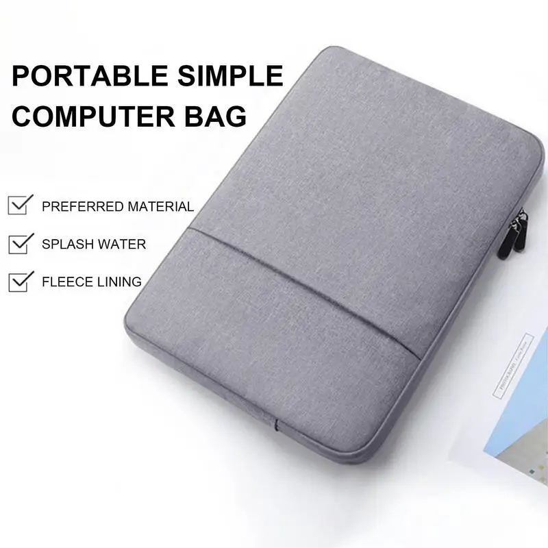Laptop Pouch Bag Shockproof Carrier Bag For Notebook Tablet Protective Laptop Carrying Bag With Front Pocket Sleeve Protector