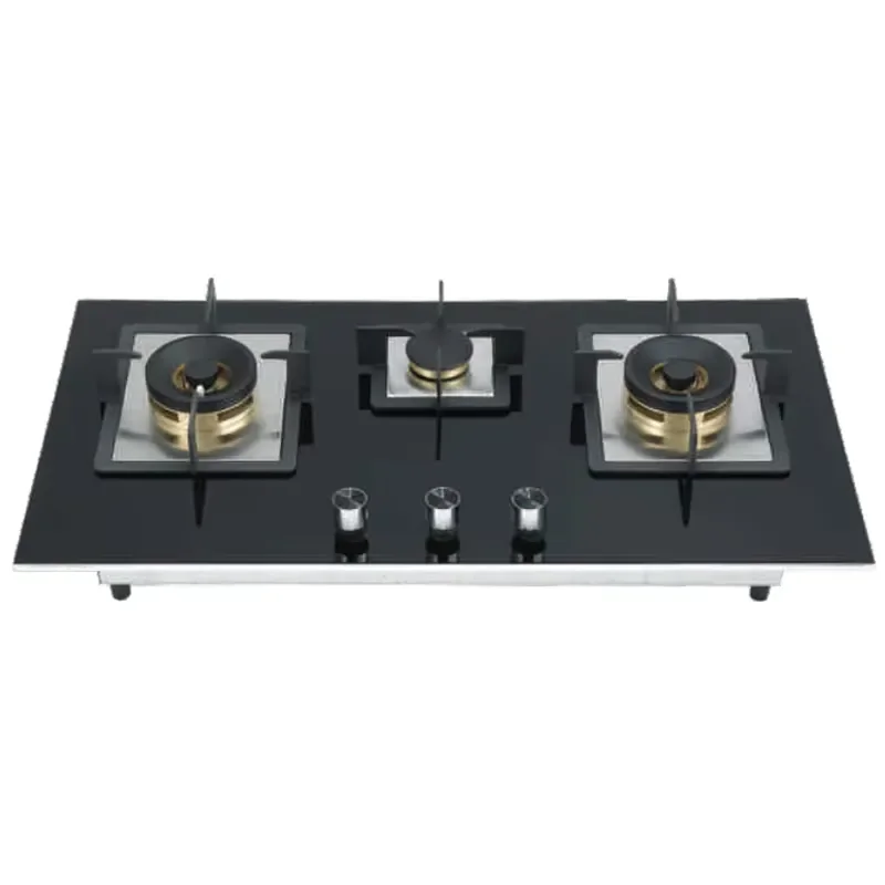 for Odm Oem Cooking Appliances Tempered Glass 3 Burner Built In Copper Gas Hob For Home