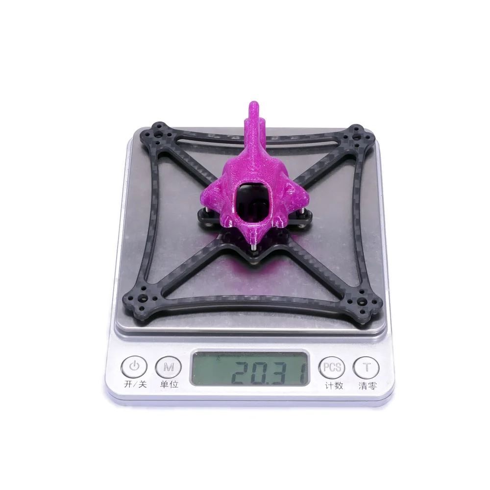 3-inch FPV tandenstoker drone-frame - 114 mm wielbasis, 21 g gewicht, geschikt voor 1104/1106 motoren Racing Drone-accessoires