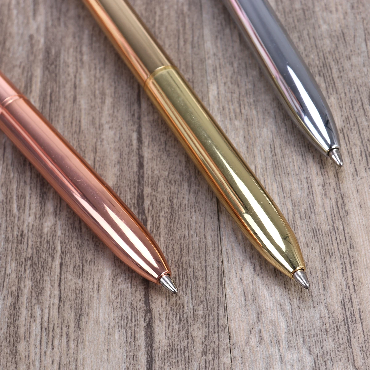 

3Pcs Stylish Metal Ballpoint Pens With Big Elegant Writing Pens For School Office Promotion Gifts