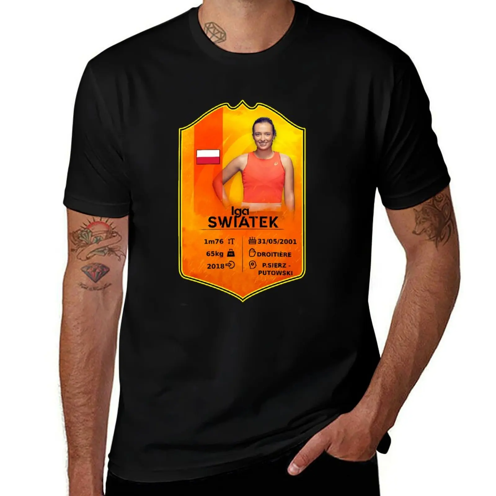 

Gift Idea For Great Model Iga Swiatek Tennis Card Team Swiatek More Then Awesome T-Shirt t shirts for man slim fit T-Shirt