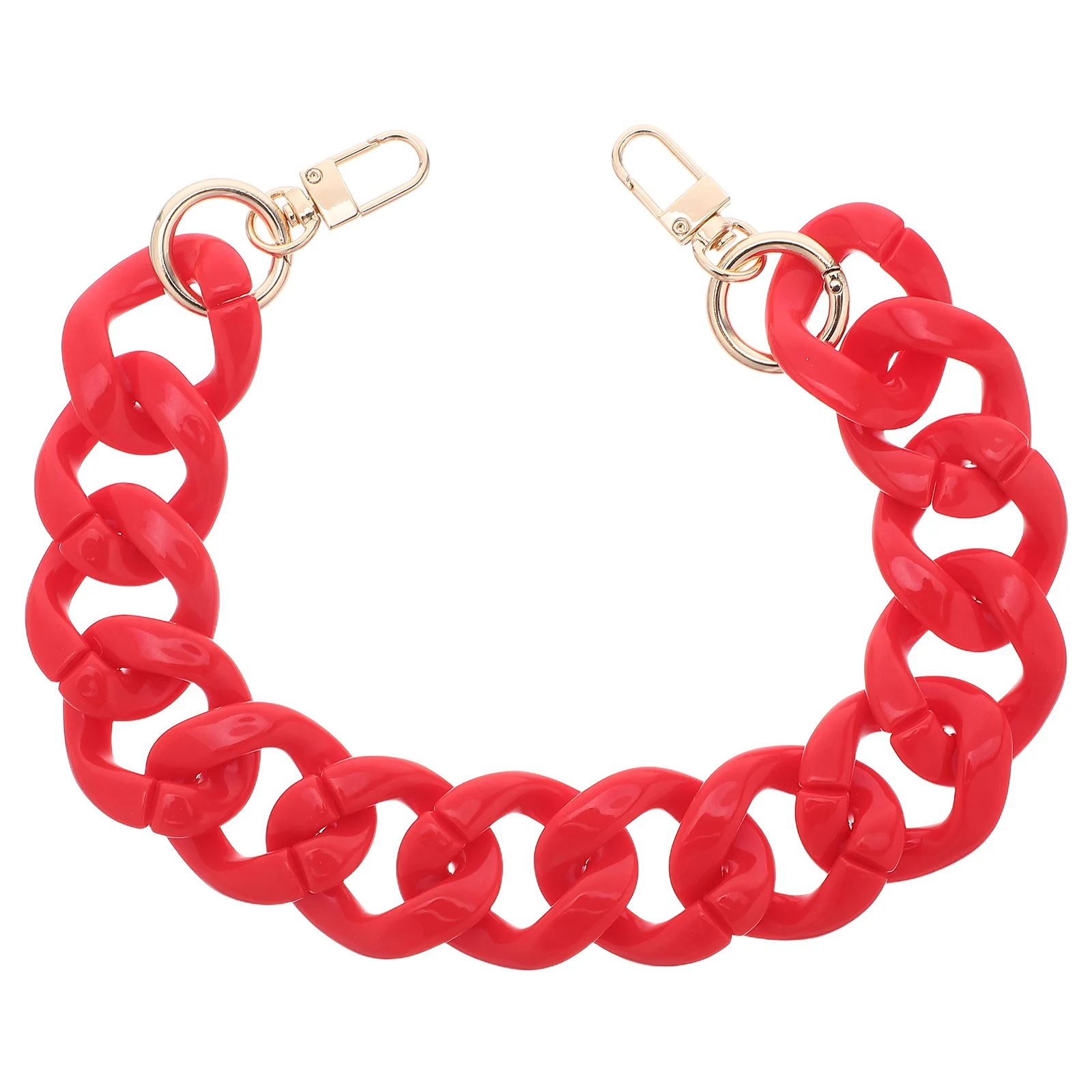 

Acrylic Bag Chain Strap For Shoulder Handbag Replacement Women'S Fashion Purse Handle Diy Adjustable Shiny Lightweight Durable