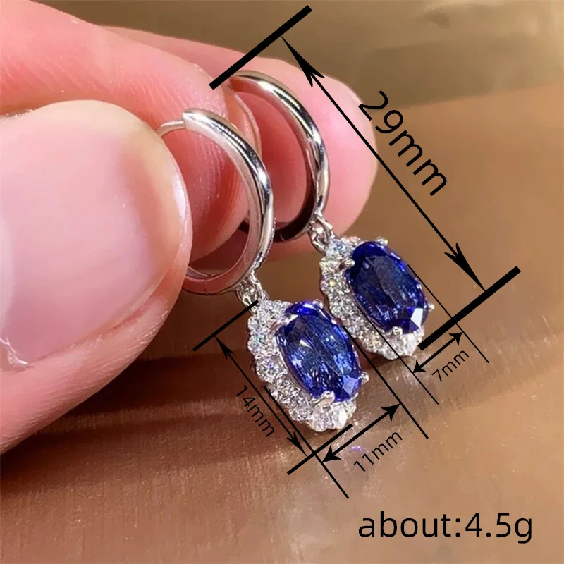 أقراط مرصعة بالزركون الأوروبية والأمريكية الجديدة للنساء، مزاج عصري، مجوهرات وإكسسوارات شخصية