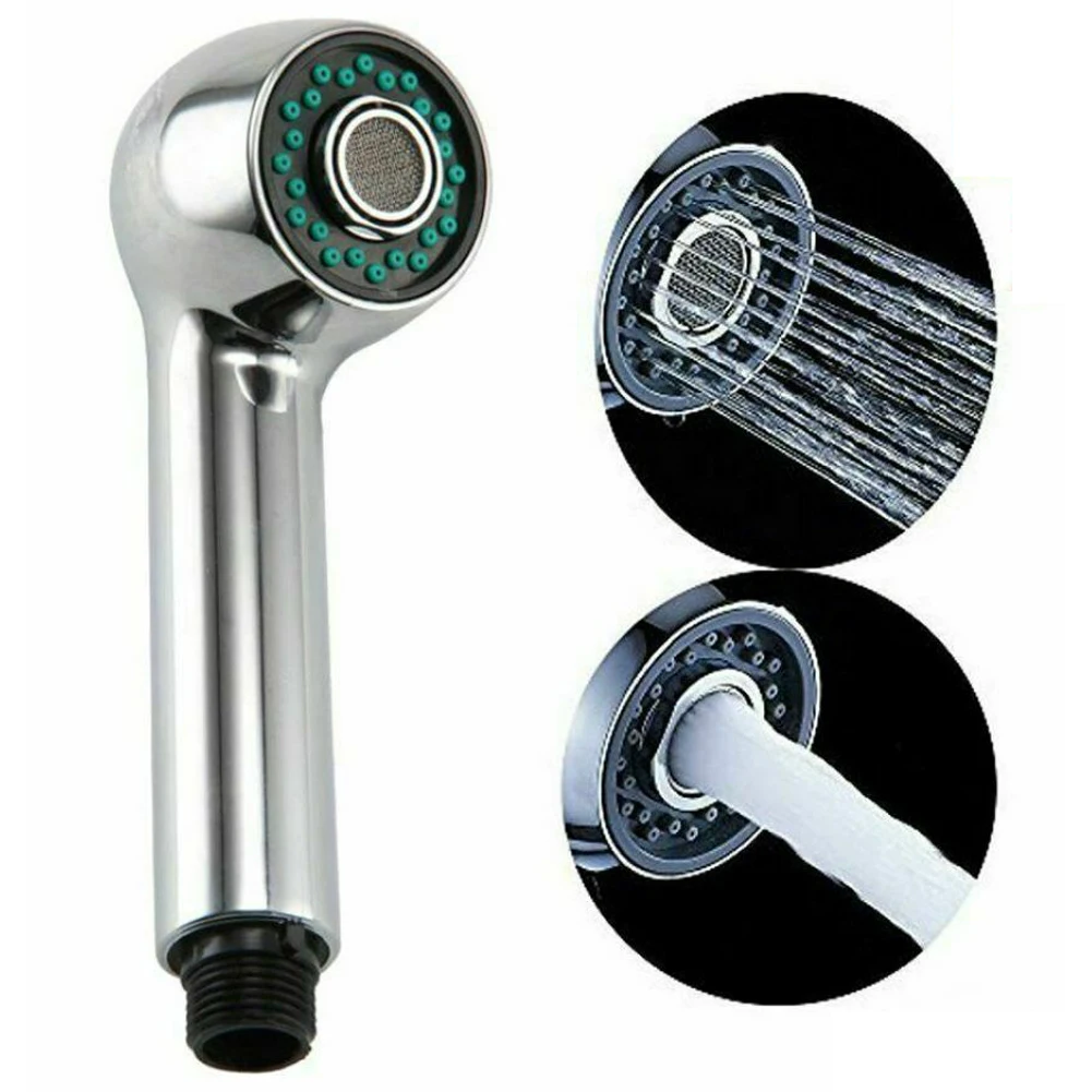 Replacement Spray Shower Head for Pull-Out Kitchen Mixer Tap ABS Construction Dual Spray Rain and Bubbling Style