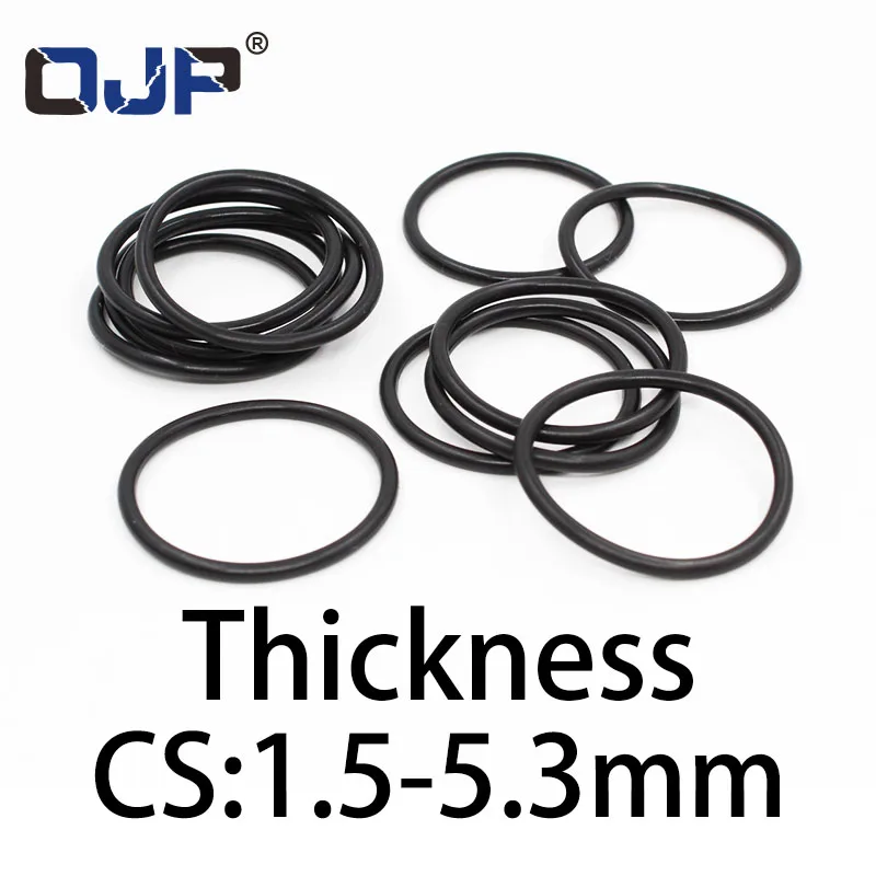 O-ring thickness 1.5/5.3mm CS NBR Nitrile sealing temperature resistant gasket rubber ring complete in specifications