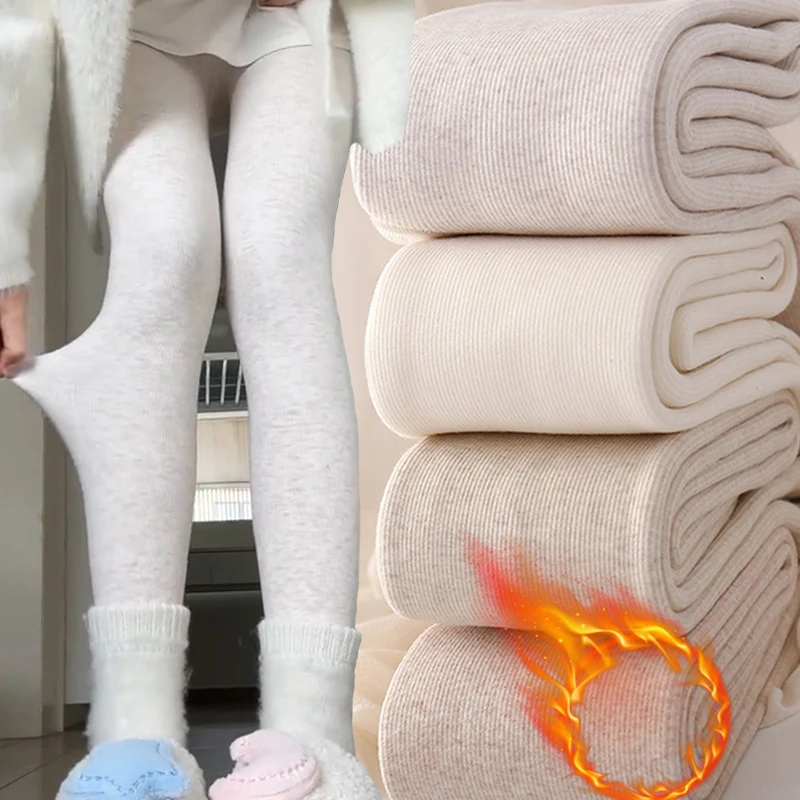 

Женские зимние плюшевые толстые теплые леггинсы