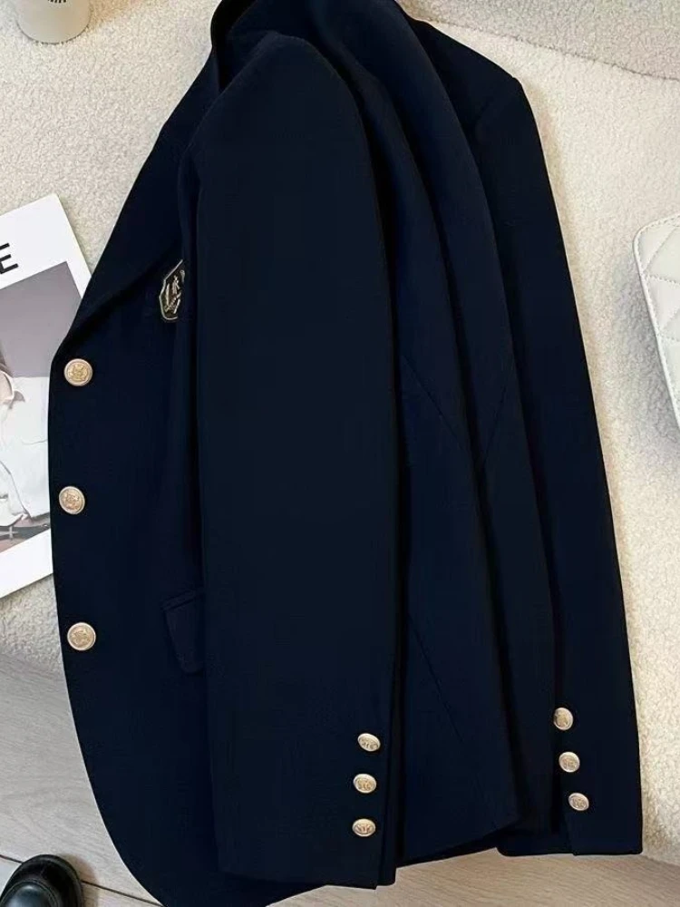 Spring Autumn Elegant Women's Blazer Korean Fashion Women Jacket Vintage Luxury Female Coats Splice Office Fashion Lady Clothing