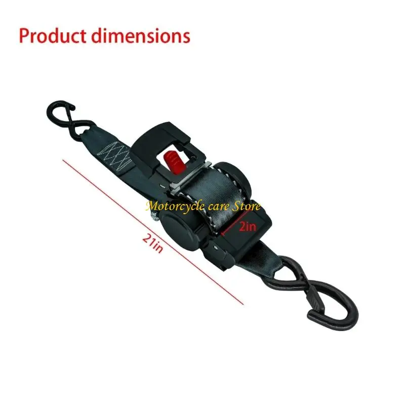 U75F Pack of 2 Consistent Secure Belts for Mountain Vehicle Cargo Holding Strong
