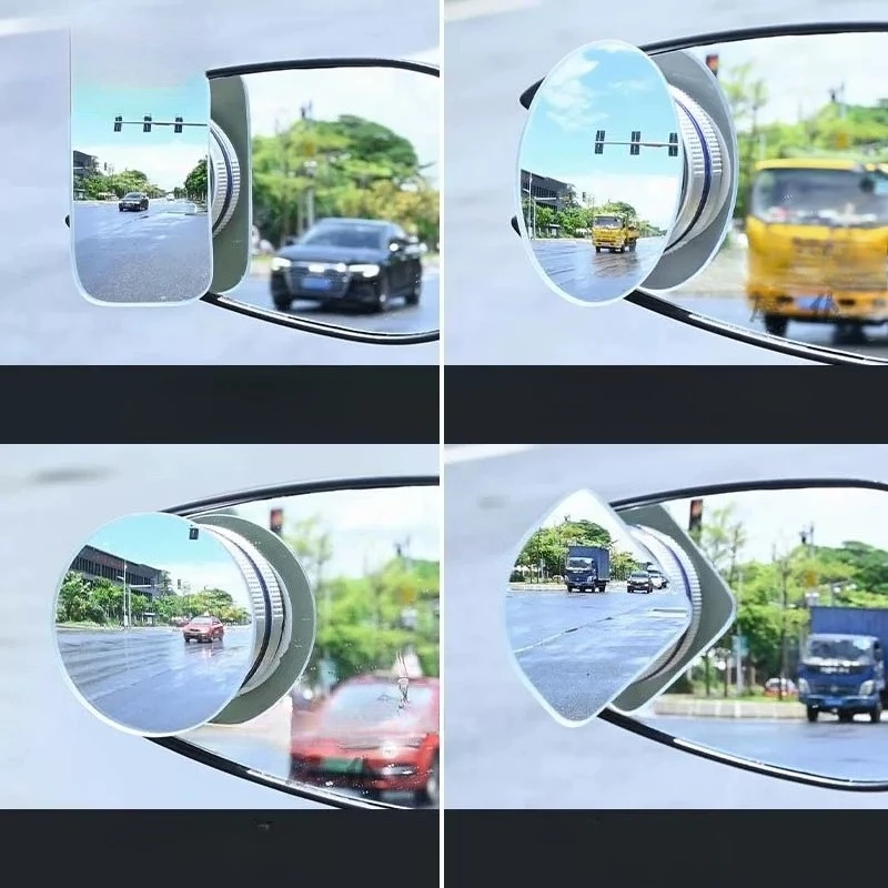 Motorcycle Rearview Mirror Modification Wide-Angle High-Definition Blind Spot Mirror Vehicle universal Suction Cup Type Mirror