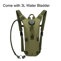 Paquete de hidratación al aire libre, mochila de vejiga de agua de 3L, bolsa de agua impermeable para correr, senderismo, ciclismo, caza, Camping
