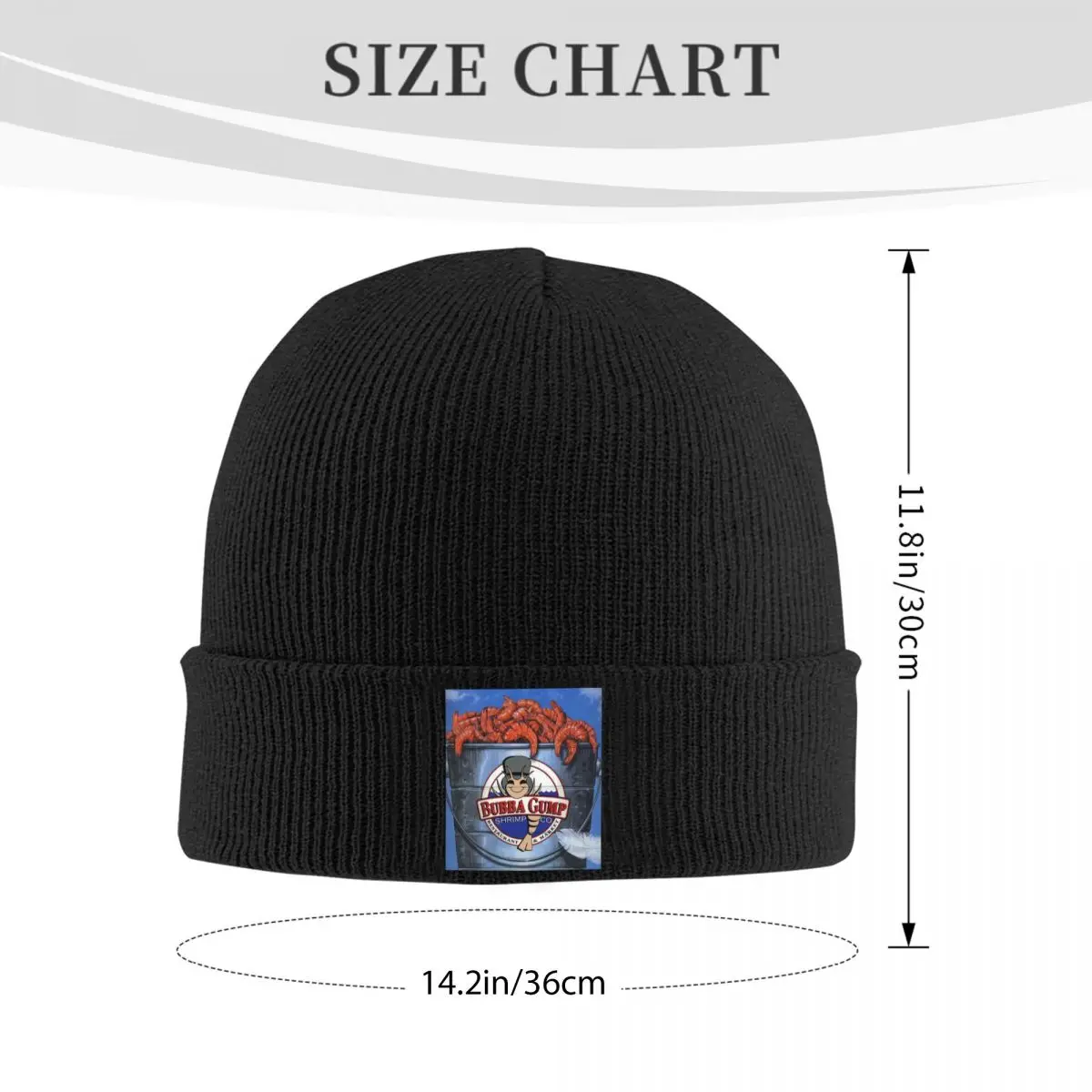 Bubba Gump Shrimp Forrest Movie Warm Knitted Cap Winter Knit Bonnet Hat Skullies Beanies Hip Hop Caps for Unisex