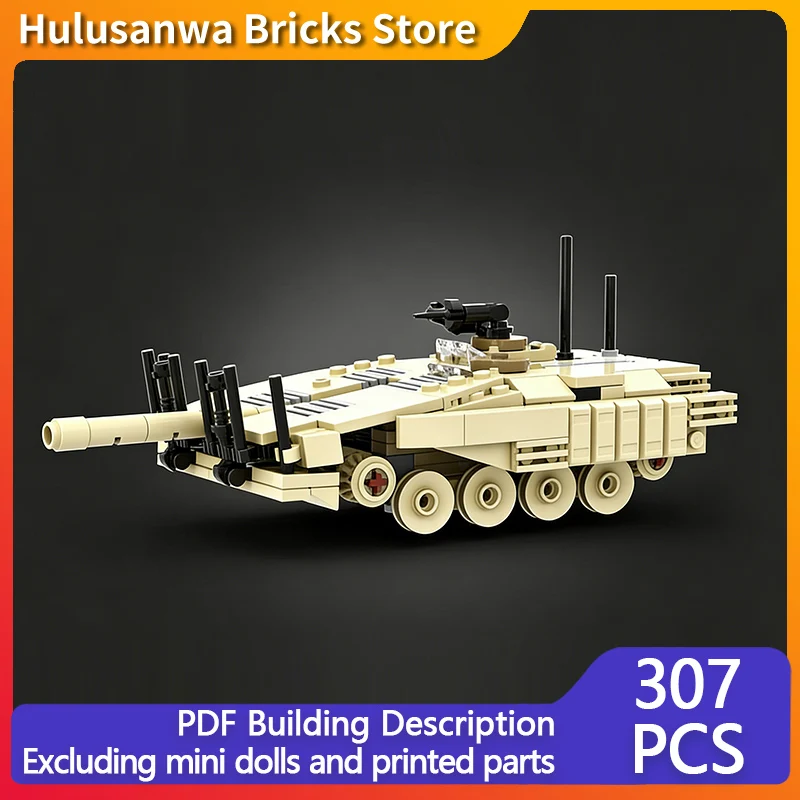 

Современная модель военного танка MOC, конструктор из строительных блоков, военная техника, модульная технология, подарки, праздничный набор для сборки, детские игрушки