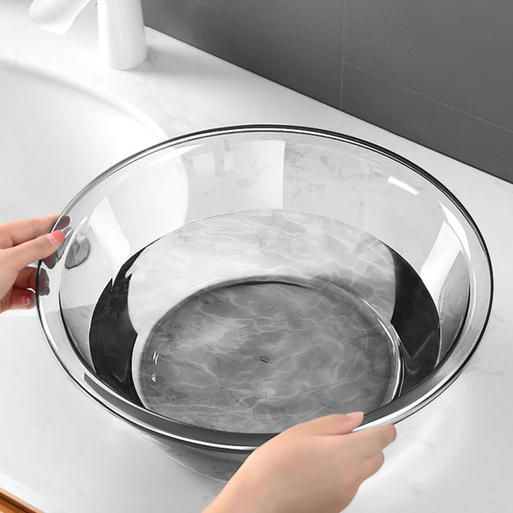 

Washing Basin s Portable Laundry Tub Adult Size Bathroom Kitchen Use Transparent PET Material Wash Bottle Foot Soaking