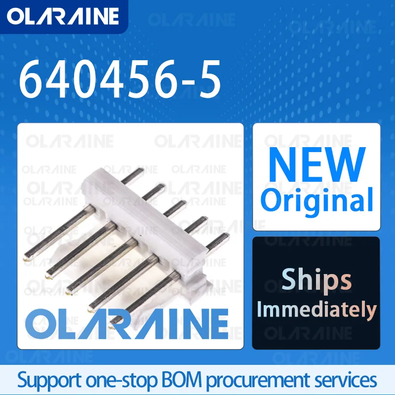 50/200/500Pcs 640456-5 100% brand new and original IC chip Connector headers and wire housings 5 Position Current 5 A