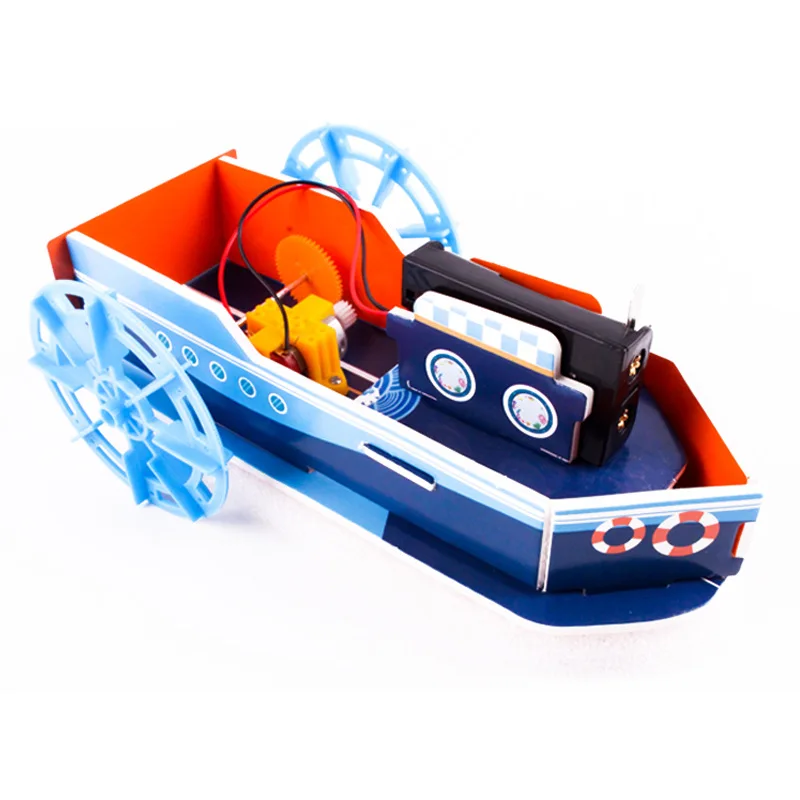 新しい KT ボードパドル汽船手作り DIY 技術少量生産科学楽しい実験研究教材材料 P