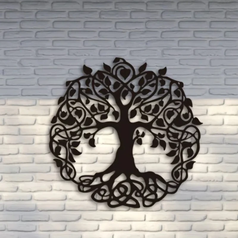 

Bring Nature Indoors with this Elegant Tree of Life Metal Wall Plaque for Home Garden Yard Art Patio Outdoor Decorations