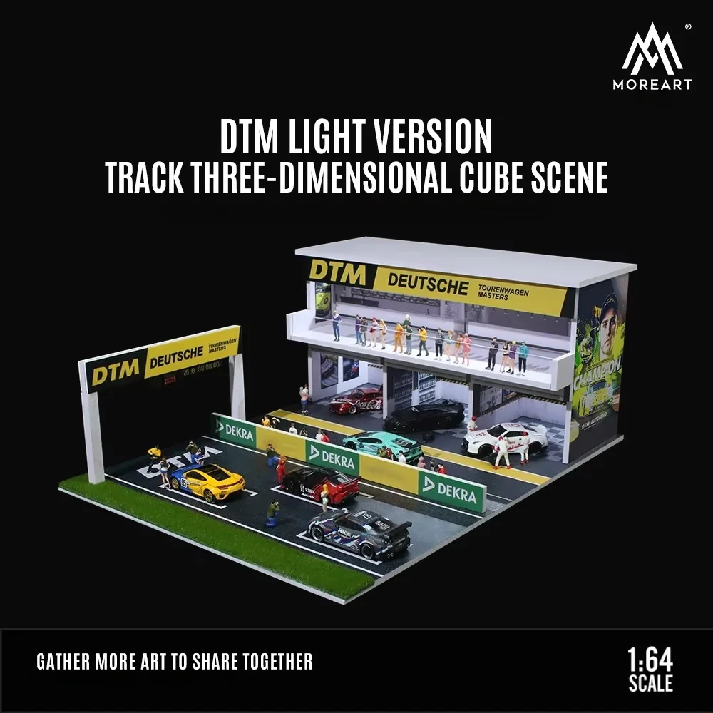 TimeMicro&MoreArt1:64 Le Mans 24 Hours Endurance Race Light Version Track 3D House Scene