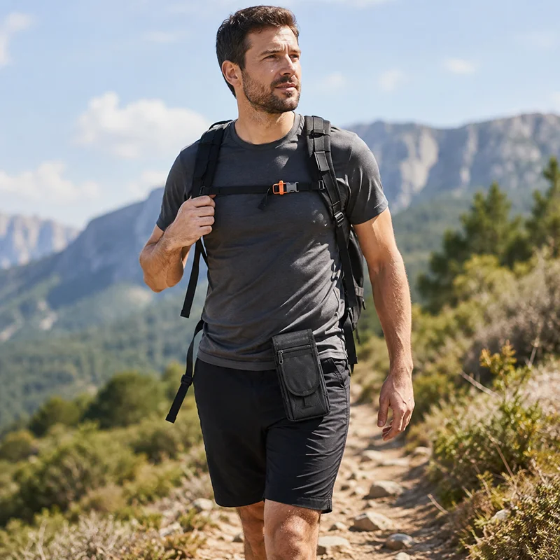 1/2Pcs Multi Pocket Phone Belt - Travel Organizer Men review and price
