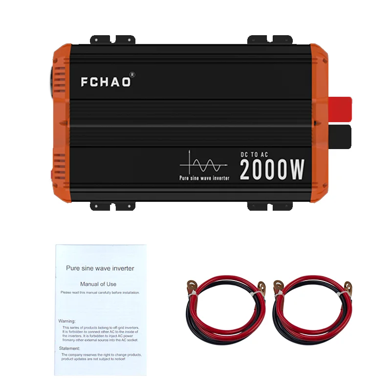 

Инвертор от 12 В до 220 В, 2000 Вт, инвертор чистой синусоиды для использования в автомобиле на колесах