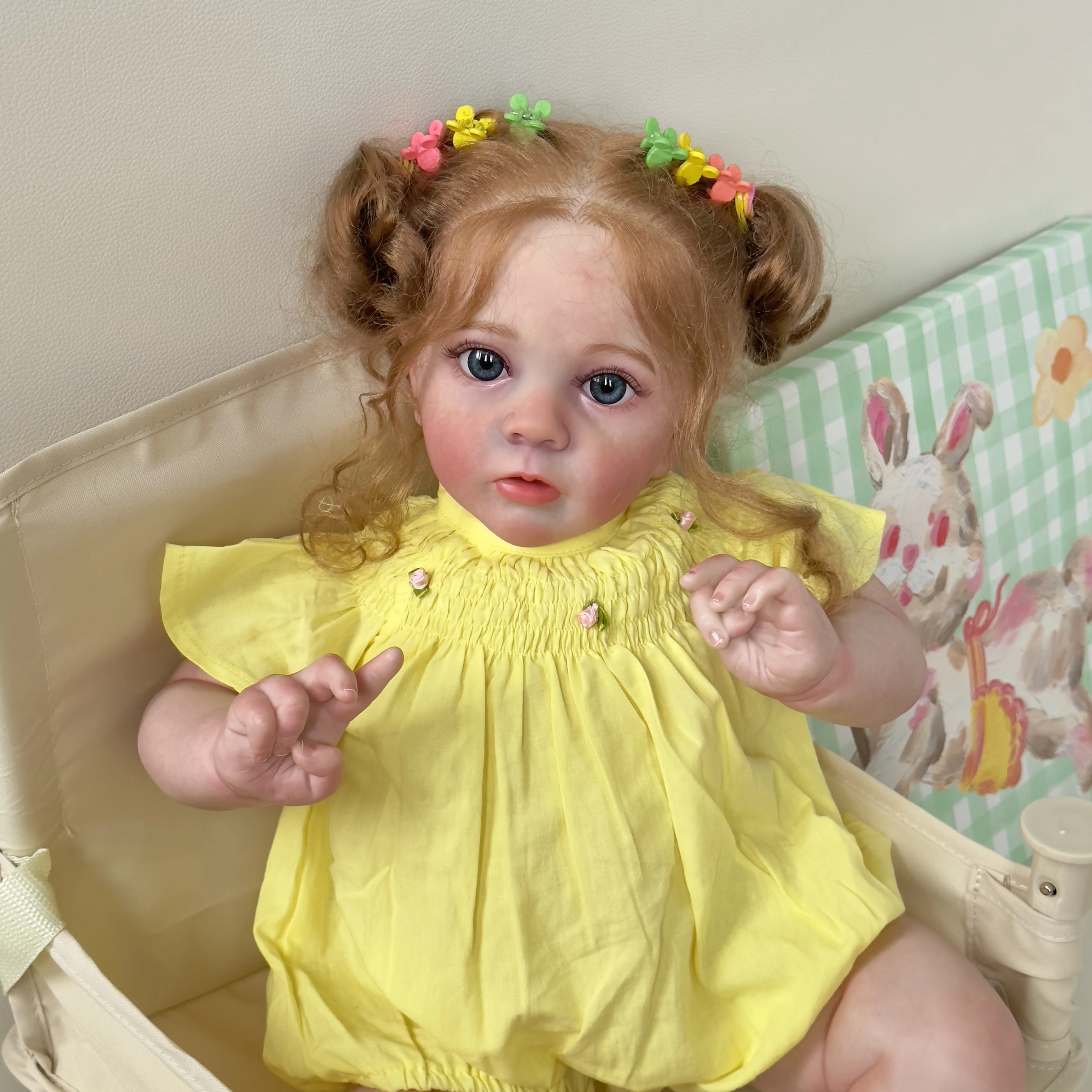 

NPK 60CM Reborn Toddler Girl Doll Missy Real Picture 3D Skin Multiple Layers Painting Visible Veins High Quality Doll