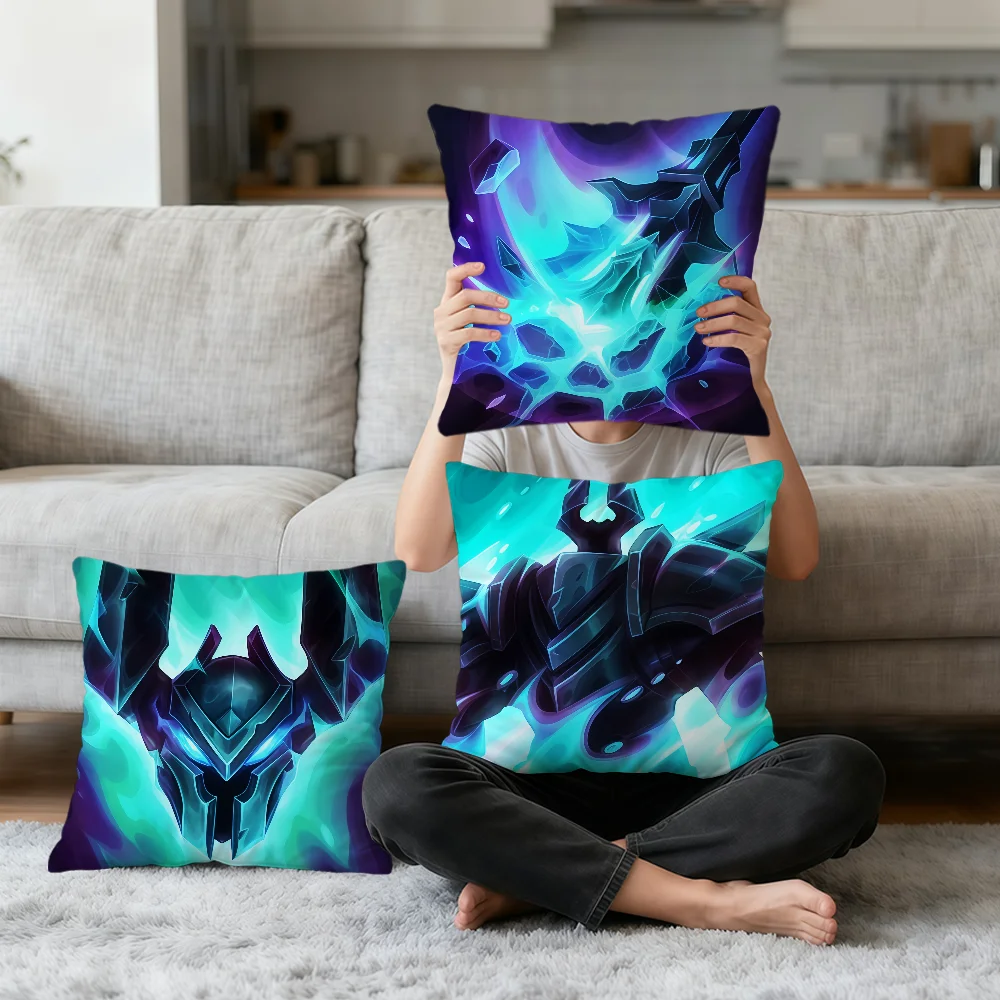 Mordekaiser game funny art Ability Icons L-lol soft pillowcase Sofa Home Living Room bedside Decor pillow cover Gift Party hogar