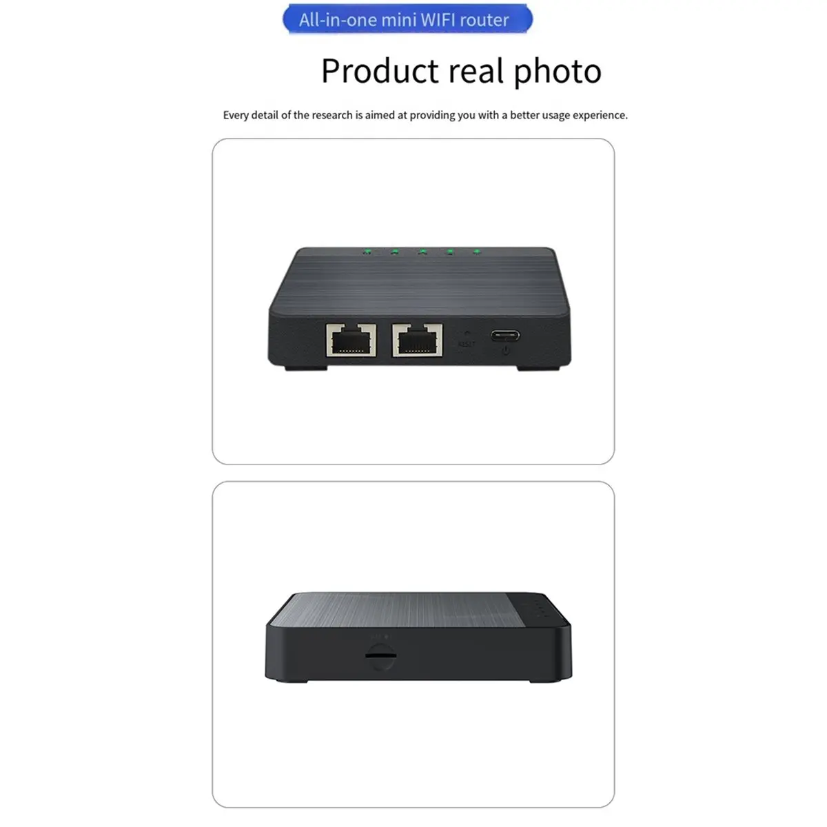 A86G NEW 4G WIFI LTE Box Router 300Mbps Wireless Simcard Mobile Modem Hotspot 2 Port RJ45 WAN/LAN SIM Card Router with Type-C