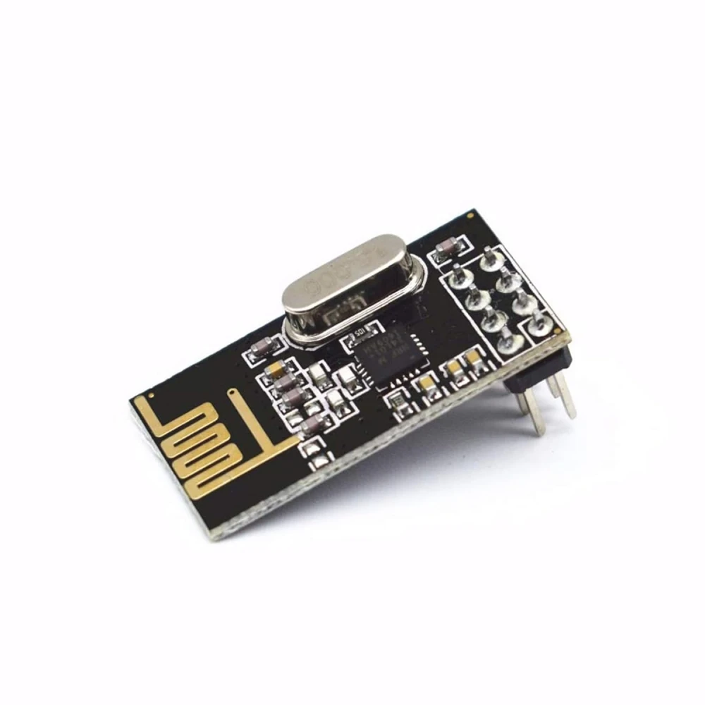 NRF24L01+ Wireless Transceiver Module, 2.4GHz SPI RF Transceiver with Onboard Antenna for Microcontroller and ARM SBC Communicat