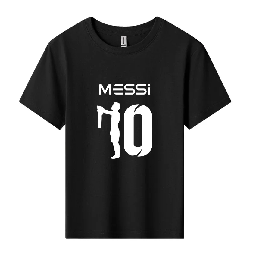

ME-SS-I Tshirt Kids Boys clothing children's summer casual short-sleeved personalized T-shirt black tops for boys girls CR 7