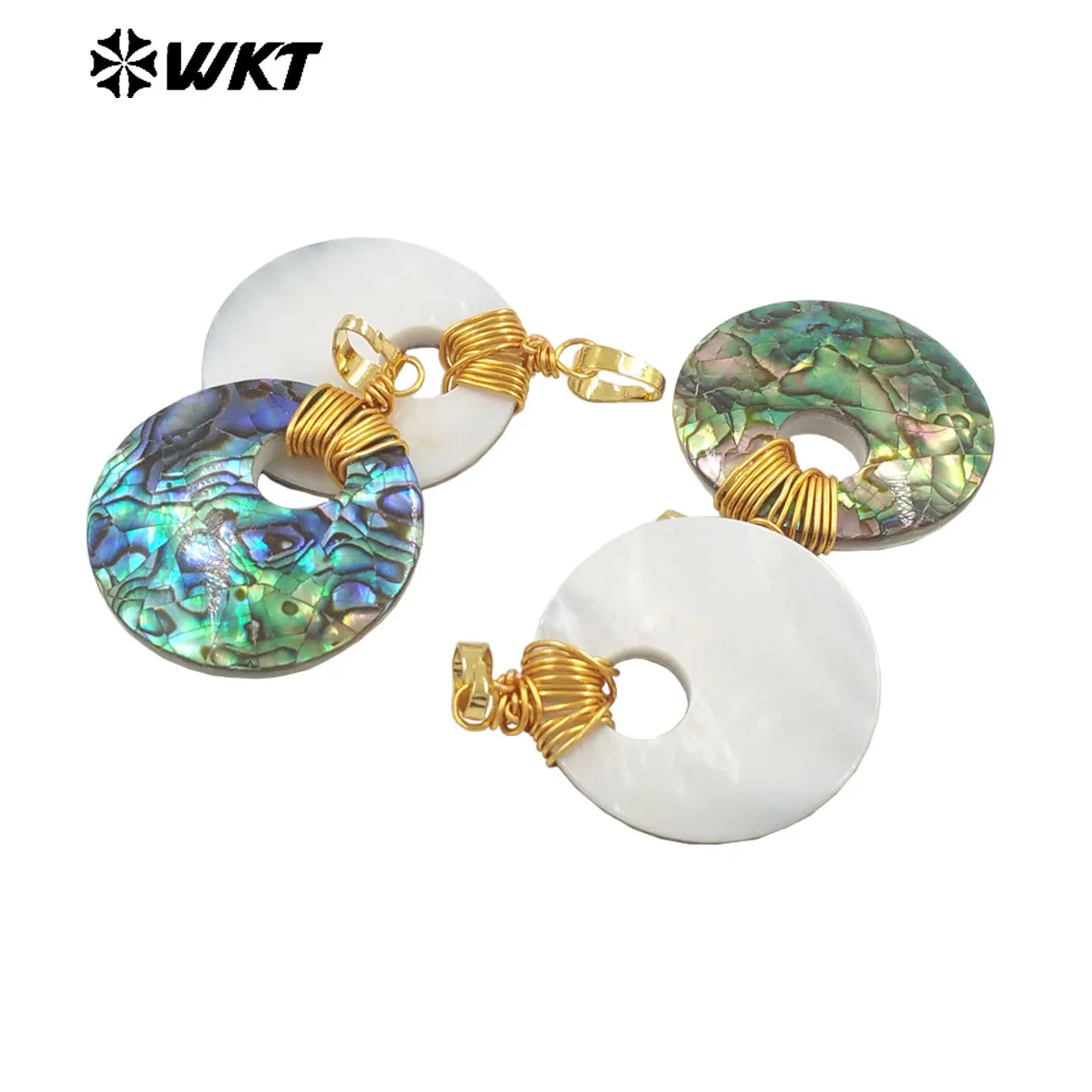 

WT-JP391 Универсальный очаровательный кулон из перламутра с уникальным дизайном, покрытый 18-каратным золотом, для женщин, подарок на день рождения