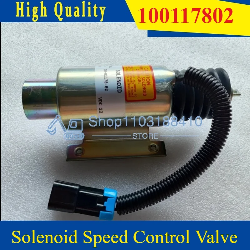 

OEM QUALITY Solenoid Speed Control Valve 12V 24V V2203 Stop Solenoid 10-01178-02 100117802 10-0117802 10-01178-04 100117804