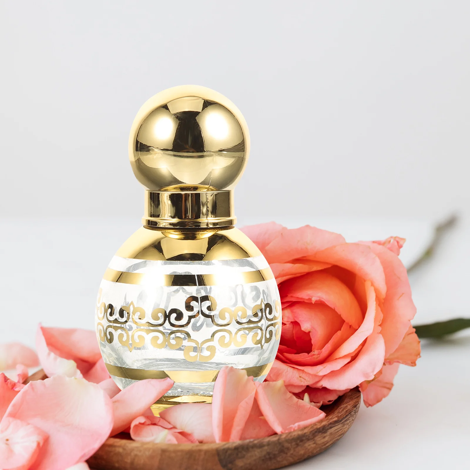 

2Pcs Essential Oil Roller Bottles 15Ml Refillable Glass Portable Travel Perfume Containers for Essential Oils and