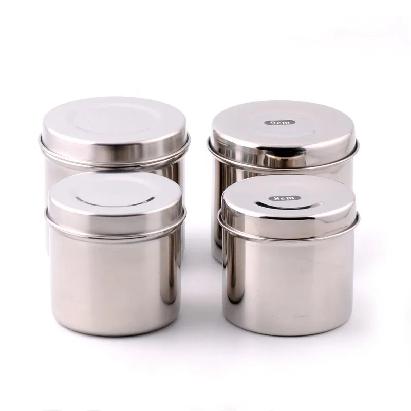 Stainless Steel Medical Instrument Sterile Jar Hospital Dedicated Ointment Cylinder Disinfection Tank Cotton Tank