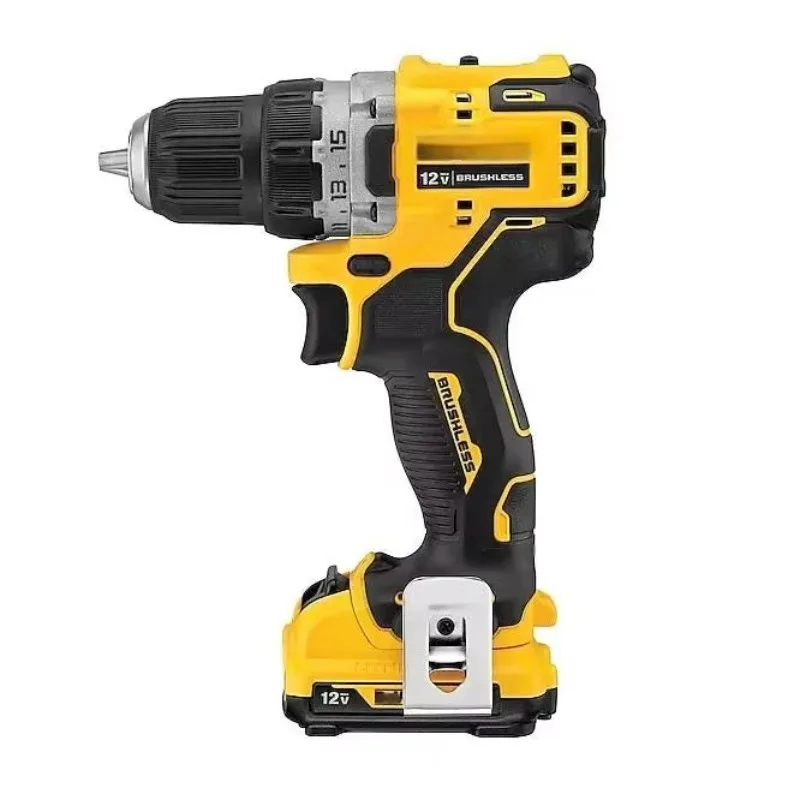 

Уникальная оригинальная бесщеточная аккумуляторная дрель DCD701MD1E-A9, литиевые электроинструменты 12 В с зарядным устройством