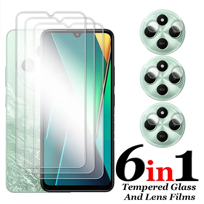 

For Xiaomi Poco C75 4G Glass 6.88 inch Full Glue Clear Screen Protector For Poco C75 4G Tempered Glass For Xiaomi Poco C75 Film