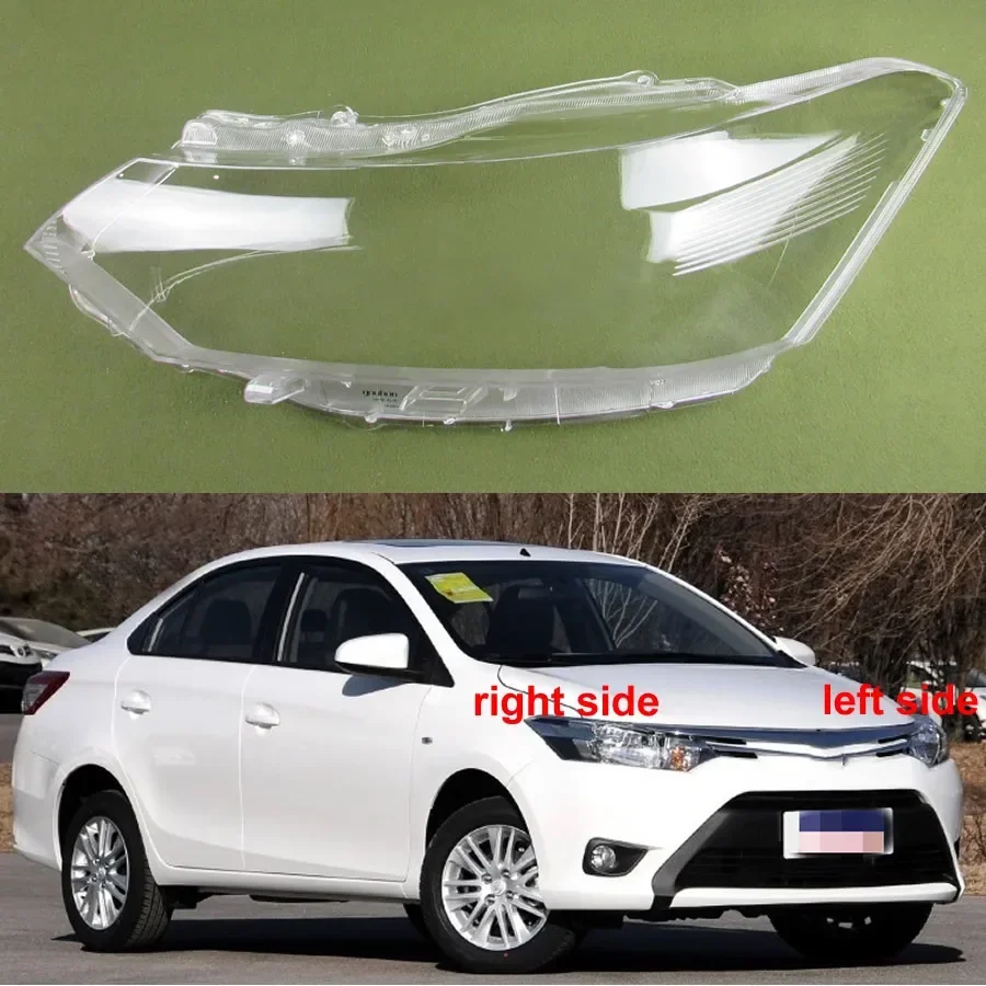 

For Toyota Vios 2014 2015 2016 Front Headlight Shell Transparent Mask Cover Lens Lampcover Plexiglass Replace Original Lampshade