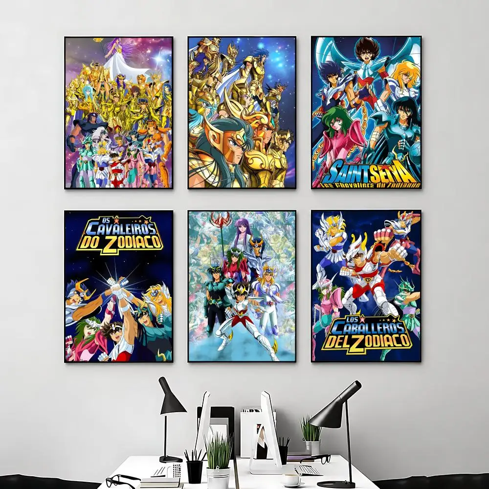 Anime Saint Seiya Poster Posters Anime Room Decor Decoration Movie Backpack Wall Interior Music Wall Art