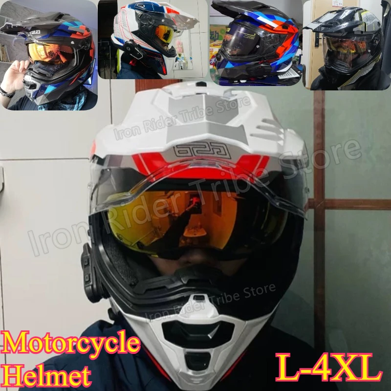 GSB XP-22 Rally Off-Road Motorcycle Helmet, DOT Approved Ventilated UV Protection Four Season Helmet cascos para moto