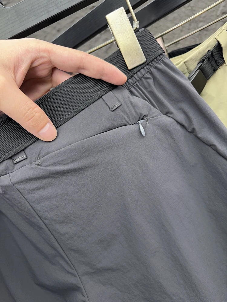 سراويل كاجوال للرجال في الهواء الطلق بقصة ضيقة مستقيمة الساق من Qui Dry قابلة للتنفس ومطاطة ثلاثية الأبعاد لخياطة الربيع والصيف Pampa&