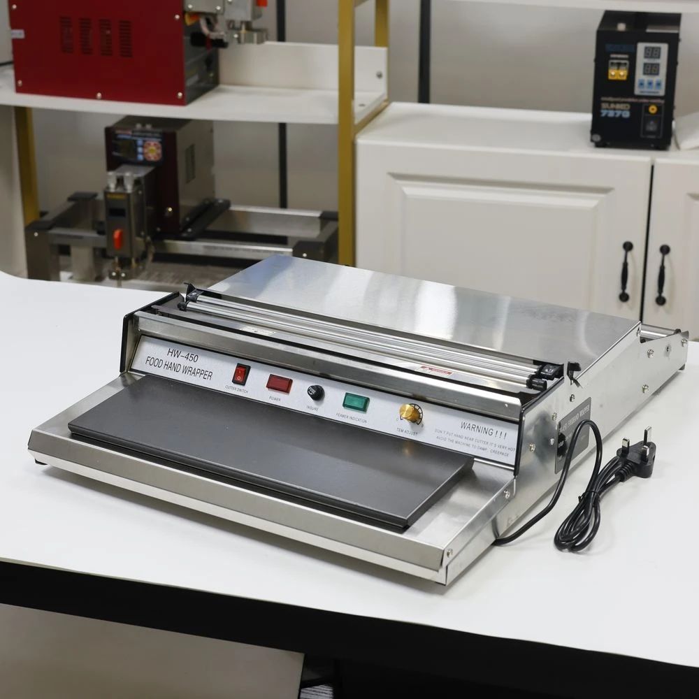 

HW-450 Model Plastic Film Hand Wrapping Machine Food Packaging Hand Wrapper
