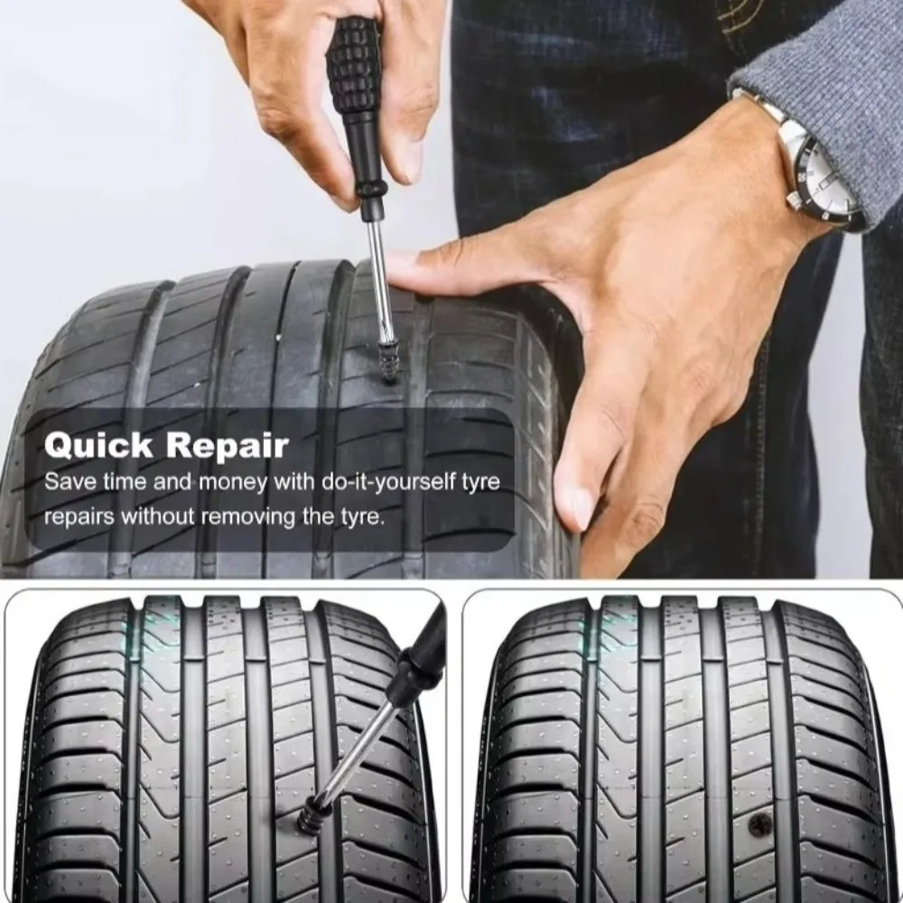 20/40PCS Rubber Car Vacuum Tyre Repair Nail Kit Mushroom Nails Screw in Tire Repair Plugs Car Tire Accessorie