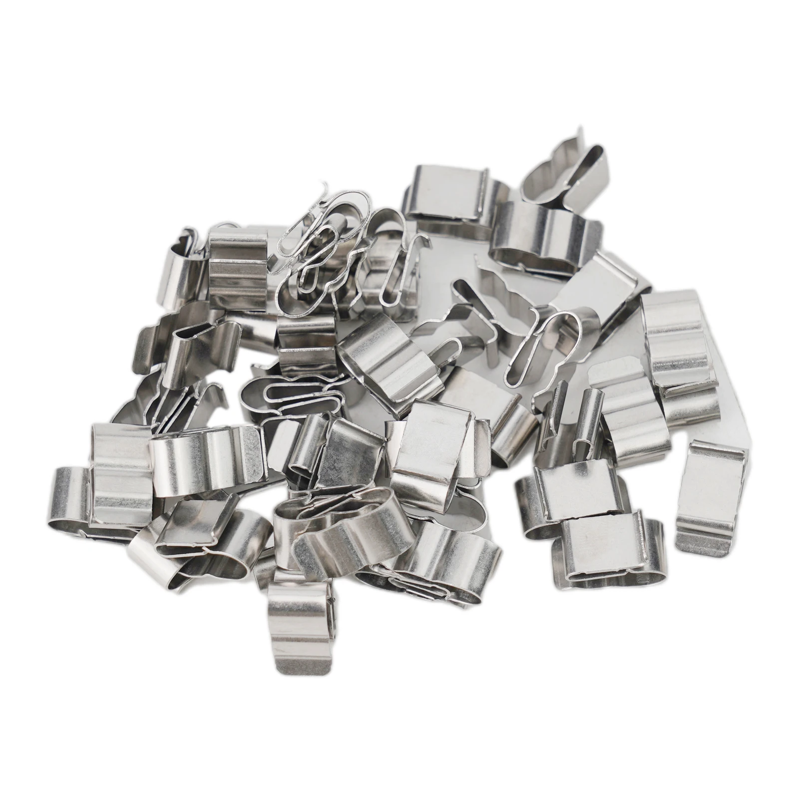 50/20Pcs 304 Stainless Steel Solar PV Cable Clips Clamp For PV Solar Cable Wire Installation Photovoltaic General High-Quality